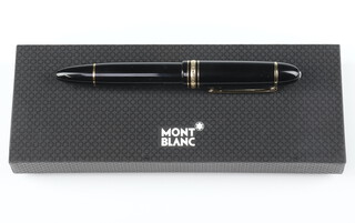 A Mont Blanc Meisterstuck No.149 fountain pen with 14ct nib, boxed