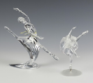 A Swarovski Crystal  figure - Magic of Dance Anna 2004 numbered 04AH 16cm boxed, ditto ballerina on a frosted base 14cm 