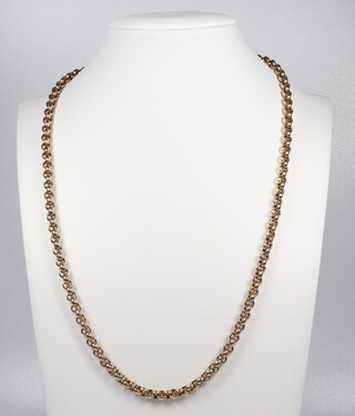 A 9ct yellow gold belcher necklace 43 grams, 51cm 