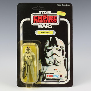 Star Wars by Palitoy, an AT-AT Driver action figure on  41 back Empire Strikes Back unpunched card ESB 41A ( Hong Kong 1980  )