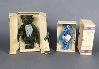 Steiff, limited edition Collectors Club teddy bear 1994/5,  Teddy Bear 1908 Blau 35 limited run, no.8965 boxed, together with a Steiff Harrods limited edition Centenary Bear no.551 of 2000 boxed (box damp damaged) and with certificate  