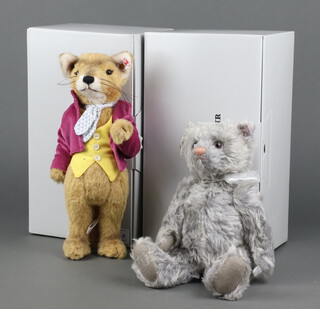 Steiff, limited edition teddy bear - Fantastic Mr Fox no. 331 of 1916, together with Royal Platinum Wedding Bear no.357 of 1947, both boxed and with certificates