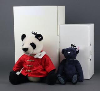 Steiff, limited edition teddy bear Bamboo The Lucky Steiff Bear no.273 of 2000 28cm, together with Saphir Bear 25cm no. 208 of 2000, both boxed and with certificates