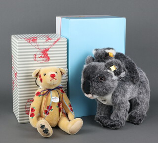 Steiff, teddy bear Armistice Bear 1918, 30cm boxed and with certificate together with a Koala Mint Baby ear tag number 06076 32cm, boxed no certificate 