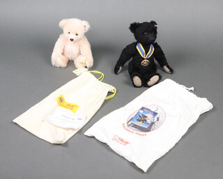 Steiff, limited edition teddy bear English Rose no.2434 of 5000 with bag and certificate, Rotary Centenary Bear with bag but no certificate 