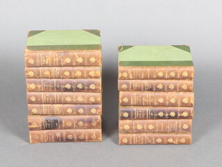 Thackeray William, 13 volumes "Thackeray's Works", London John Murray 1913, leather 3/4 bound with cloth boards and gilt spines, marbled paste down and end papers 