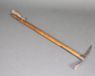 Brades, a military issue ice axe with crows foot mark, dated 1943 83cm x 29cm 