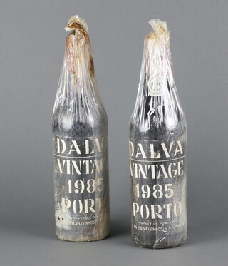 Two bottles of 1985 Dalva vintage port 