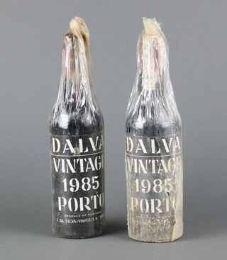 Two bottles of 1985 Dalva vintage port 