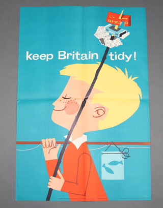 Mid-century poster "Keep Britain Tidy" prepared for The Ministry of Housing and Local Government by Central Office of Information 74cm x 50cm, unframed 