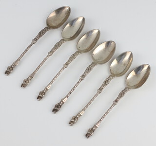 A set of 6 Victorian silver apostle spoons Sheffield 1894, 88 grams
