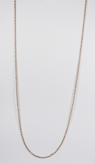 A yellow metal 9ct necklace 74cm, 9.8 grams 