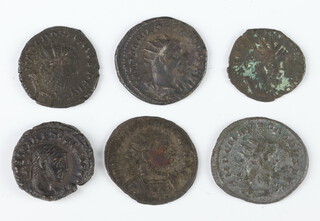 Roman Empire 235-284AD, bronze and billon coins of 6 emperors - Maximinus, Phillips, Postumus, Prius, Tacitus and Tetricus 