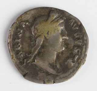 Roman Empire 100-136AD, a silver Denarius for Sabina, the wife of The Emperor Hadrian