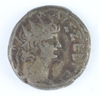 A silver Ancient Greek provincial coin from Egypt and a Tetradrachm coin dated between 400 and 300 BC, total weight 13.4 grams 