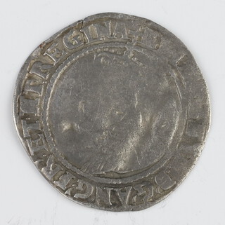 A silver three pence coin of Elizabeth I, fifth issue 1578-82