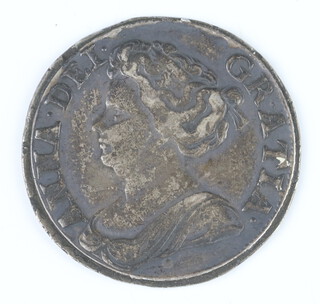 A Sterling silver shilling of Queen Anne, 1711 