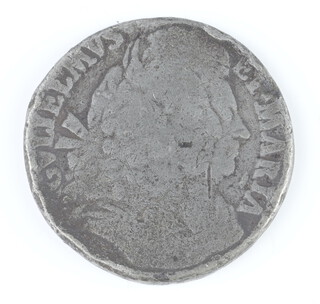 A tin halfpenny of William and Mary (1690-2)