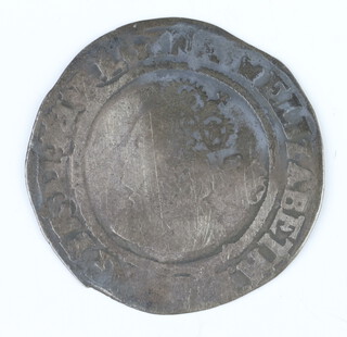 A silver sixpence of Queen Elizabeth I, third or fourth issue, dated 1566