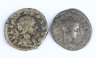 Roman Empire, 2 silver Denarius cons - Alexander Severus (222-35AD) and Julia Maesa (223AD) 