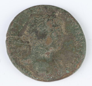 A Roman brass sestertius of Hadrian (117-38AD) 