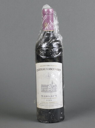 A bottle of 2004 Chateau Lascombes Margaux red wine