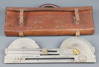 Taylor, Taylor and Hobbs Ltd, a Trotter Field Mark 4 no.4987 artillery plotting instrument, contained in a leather case 