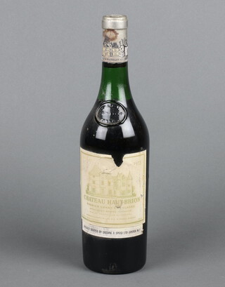 A bottle of 1973 Chateau Haut-Brion Premier Grand Cru Classe red wine, shipped and supplied by Saccone and Speed London  