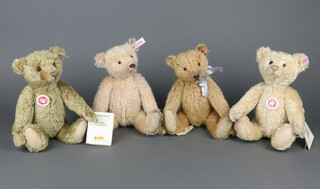 Four Steiff teddy bears - 2004 Bear, 2005 Bear and bears numbered 038952 and 038129, all unboxed and without certificates  