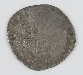 A silver half groat of Charles I 1631-1639, a silver half groat of Elizabeth I sixth issue 1578-1582 and a silver sixpence of Elizabeth I third/fourth issue 1561 to 1577 