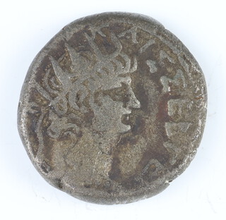 A silver Ancient Greek provincial coin from Egypt and a mixture of Ancient Greek and Roman Republican coins from 100 to 50BC 