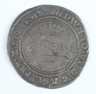 A silver shilling of Edward VI, 1551-3, fine silver issue, full flange 