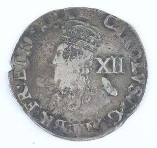 A silver shilling of Charles I, 1625-42,  minted at the Tower, under the King's authority 