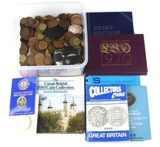 Two cased sets of 1983 uncirculated coins, minor coins and commemoratives THIS LOT IS WITHDRAWN FROM THE AUCTION 