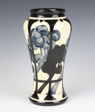 A modern Moorcroft Clouds vase designed by Paul Hilditch, limited edition no.1 of 5, style 95/10,  impressed marks and signature 27cm, boxed 