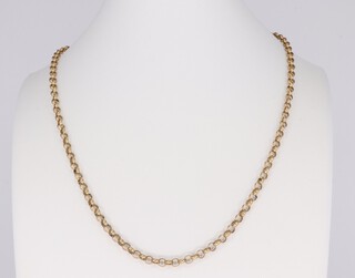 A 9ct yellow gold necklace 46cm 8.7 grams 