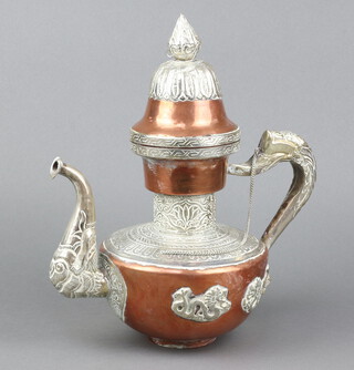 An Eastern copper coffee pot 30cm 