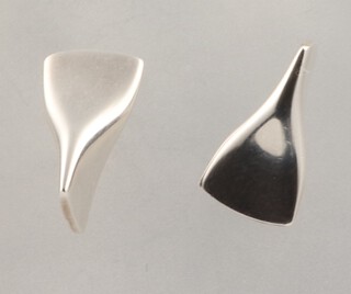 An Edvard Kindt-Larsen for Georg Jensen pair of silver butterfly ear studs no.116A, boxed