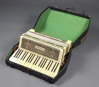 Hohner Trago III, an accordion with 120 buttons, complete with carrying case 