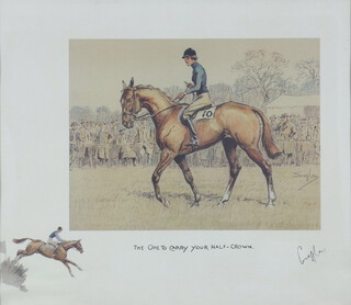 Snaffles (Charles Johnson Payne), print "One to Carry Your Half Crown" 27cm x 35cm 