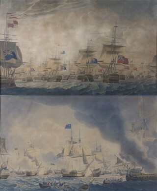 19th Century maritime studies a pair,  prints, 40cm x 67cm  