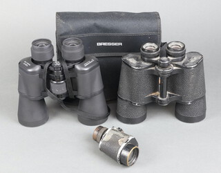 Bresser Hunter, a pair of 7x50 HT binoculars, a pair of Carl Zeiss 10 x 50 binoculars and an 8 x 50 monocular 