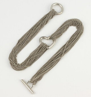 A Tiffany & Co silver necklace, 58.3 grams, 39cm 