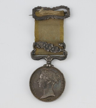 A Crimea medal with Alma bar to Charles Wood Coldstream Guards 
