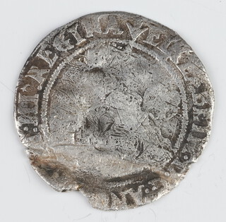 A silver sixpence of Elizabeth I third/fourth issue 1561 to 1577, 1 other folded and re-flattened, a silver threepence of Elizabeth I folded and re-flattened and a silver penny of Henry III post provincial phase 1250-1272 Canterbury mint 