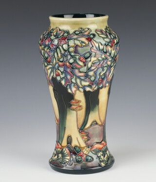 A contemporary Moorcroft vase - Nightwood by Beverley Wilks circa 1997, 25cm 