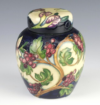 A modern Moorcroft ginger jar and cover - The Tempest, limited edition no. 205/250 by Philip Gibbon 16cm  