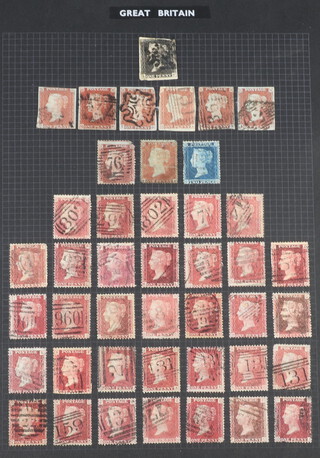 An album of GB stamps Victoria to Elizabeth II including penny reds 