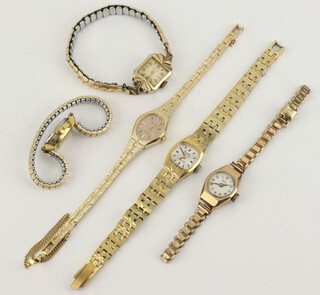 A lady's 9ct yellow gold Verity wristwatch and 5 other wristwatches 