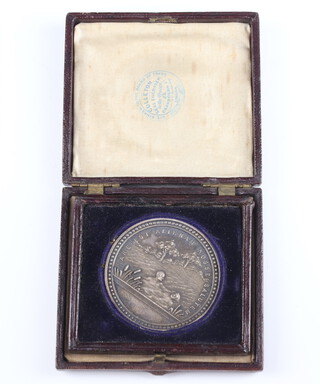 A Victorian Royal Humane Society medallion dated 1882, cased